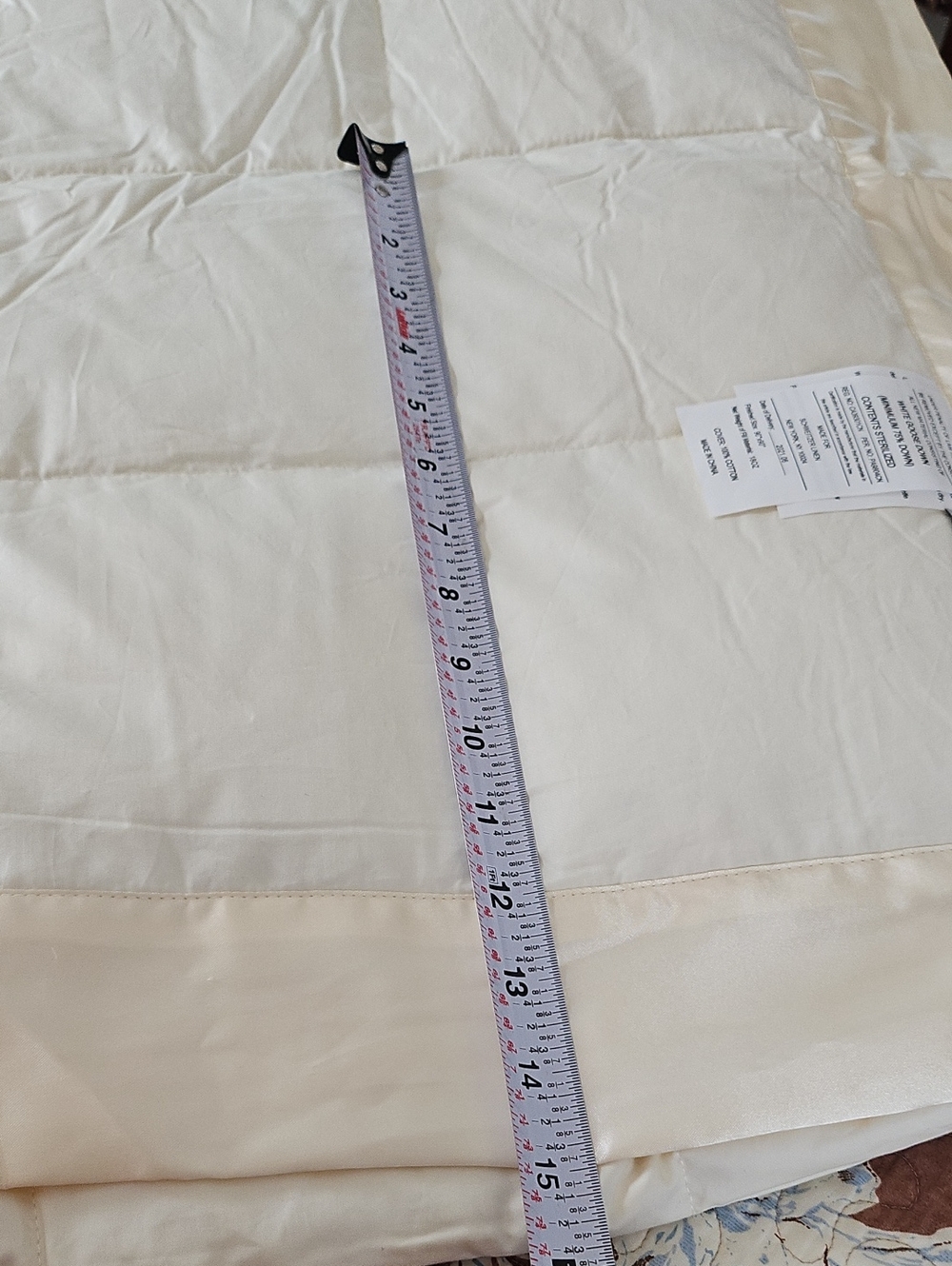 Schweitzer Linen Cream Cotton Light Down Comforter 90x90 - Picture 9 of 9